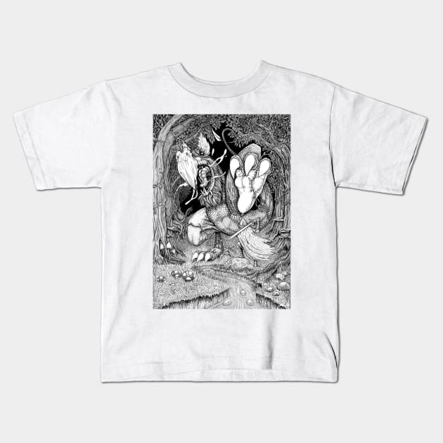 The Jabberwock Kids T-Shirt by SquareDog